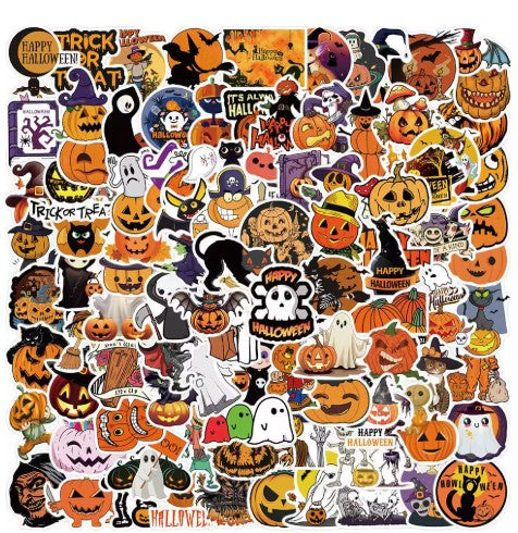 100 Halloween Stickers